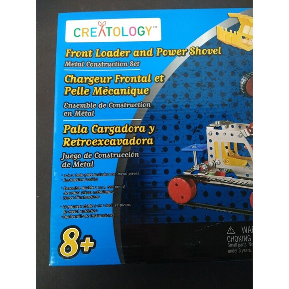 Creatology Front Loader And Power Shovel-Metal Construction Set! 281 Pieces! NEW - Picture 3 of 8